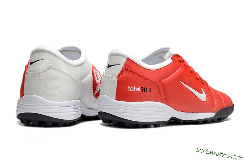 Nike Total 90 II TF Low-Tops Soccer Shoes - Red/White/Black 6