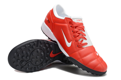 Nike Total 90 II TF Low-Tops Soccer Shoes - Red/White/Black