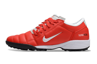 Nike Total 90 II TF Low-Tops Soccer Shoes - Red/White/Black