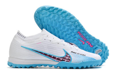 Nike Air Zoom Mercurial Vapor 16 Elite TF Low-Tops Soccer Shoes - White/Red/Blue