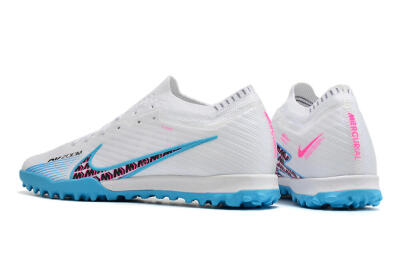 Nike Air Zoom Mercurial Vapor 16 Elite TF Low-Tops Soccer Shoes - White/Red/Blue