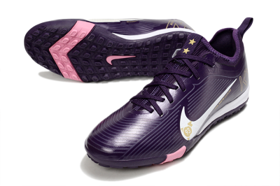 Nike Air Zoom Mercurial Vapor 16 Pro TF Low-Tops Soccer Shoes - Purple/White/Gold