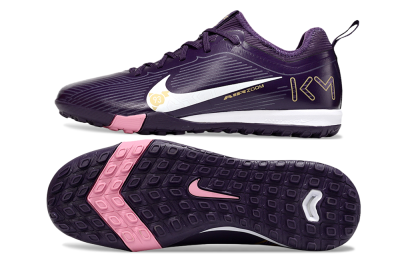 Nike Air Zoom Mercurial Vapor 16 Pro TF Low-Tops Soccer Shoes - Purple/White/Gold