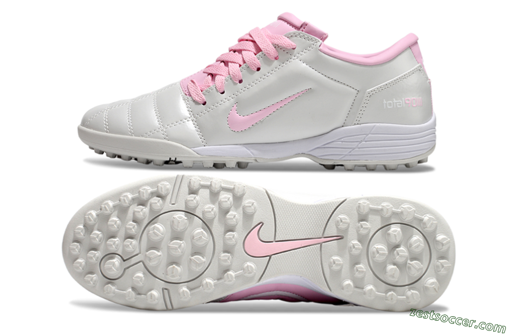 Nike Total 90 II TF Low-Tops Soccer Shoes - Beige/Pink/White 1