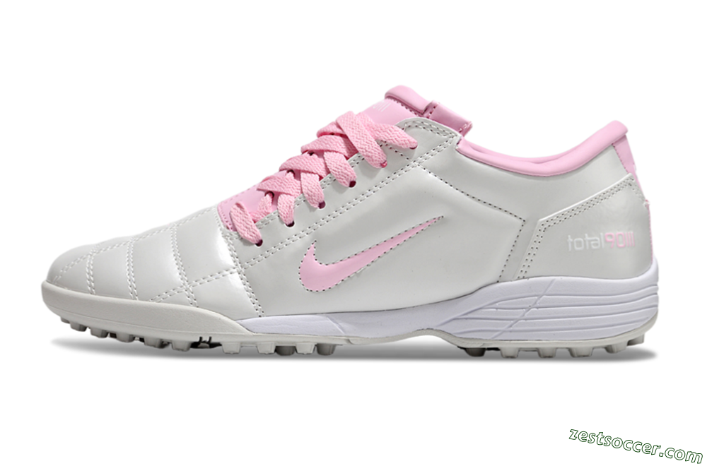 Nike Total 90 II TF Low-Tops Soccer Shoes - Beige/Pink/White 2
