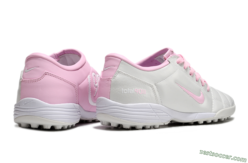 Nike Total 90 II TF Low-Tops Soccer Shoes - Beige/Pink/White 6