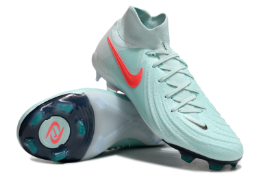 Nike Phantom Luna Elite FG High-Tops Soccer Cleats - Jade/Red/Black