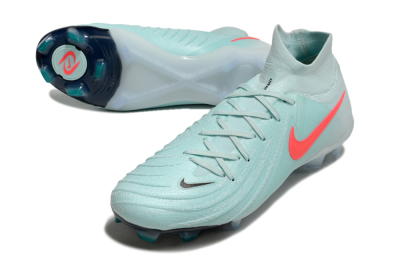Nike Phantom Luna Elite FG High-Tops Soccer Cleats - Jade/Red/Black