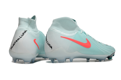Nike Phantom Luna Elite FG High-Tops Soccer Cleats - Jade/Red/Black
