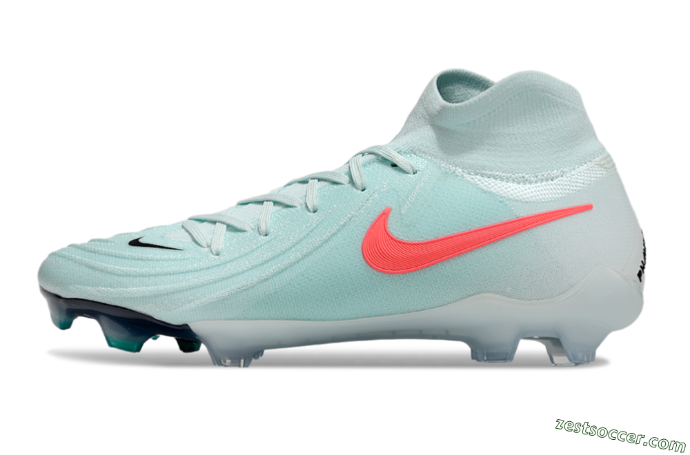 Nike Phantom Luna Elite FG High-Tops Soccer Cleats - Jade/Red/Black 2