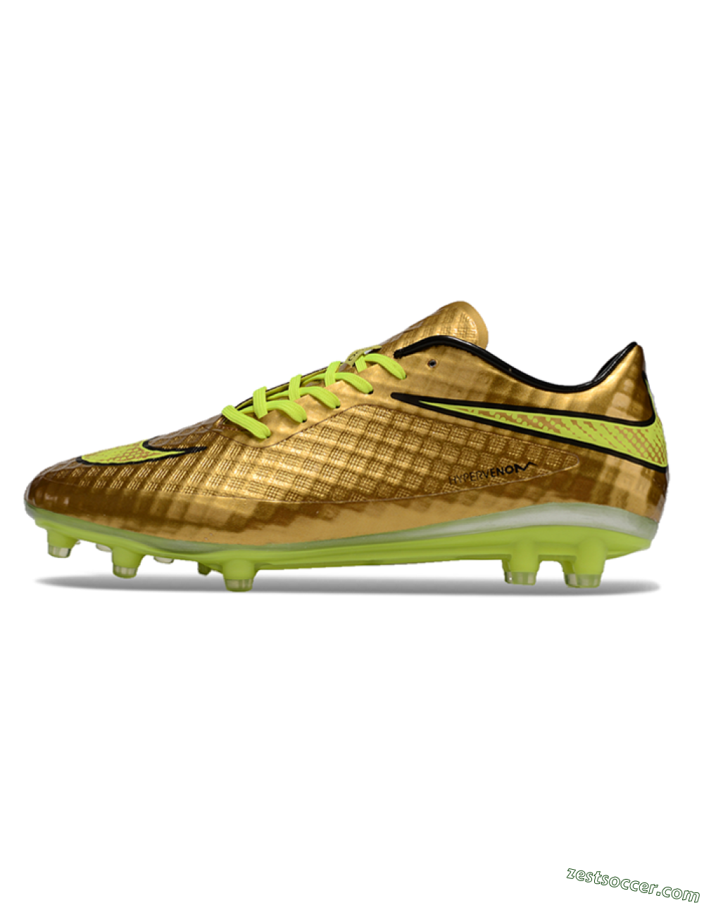 Nike Hypervenom Phantom FG Low-Tops Soccer Cleats - Gold/Yellow/Black 0