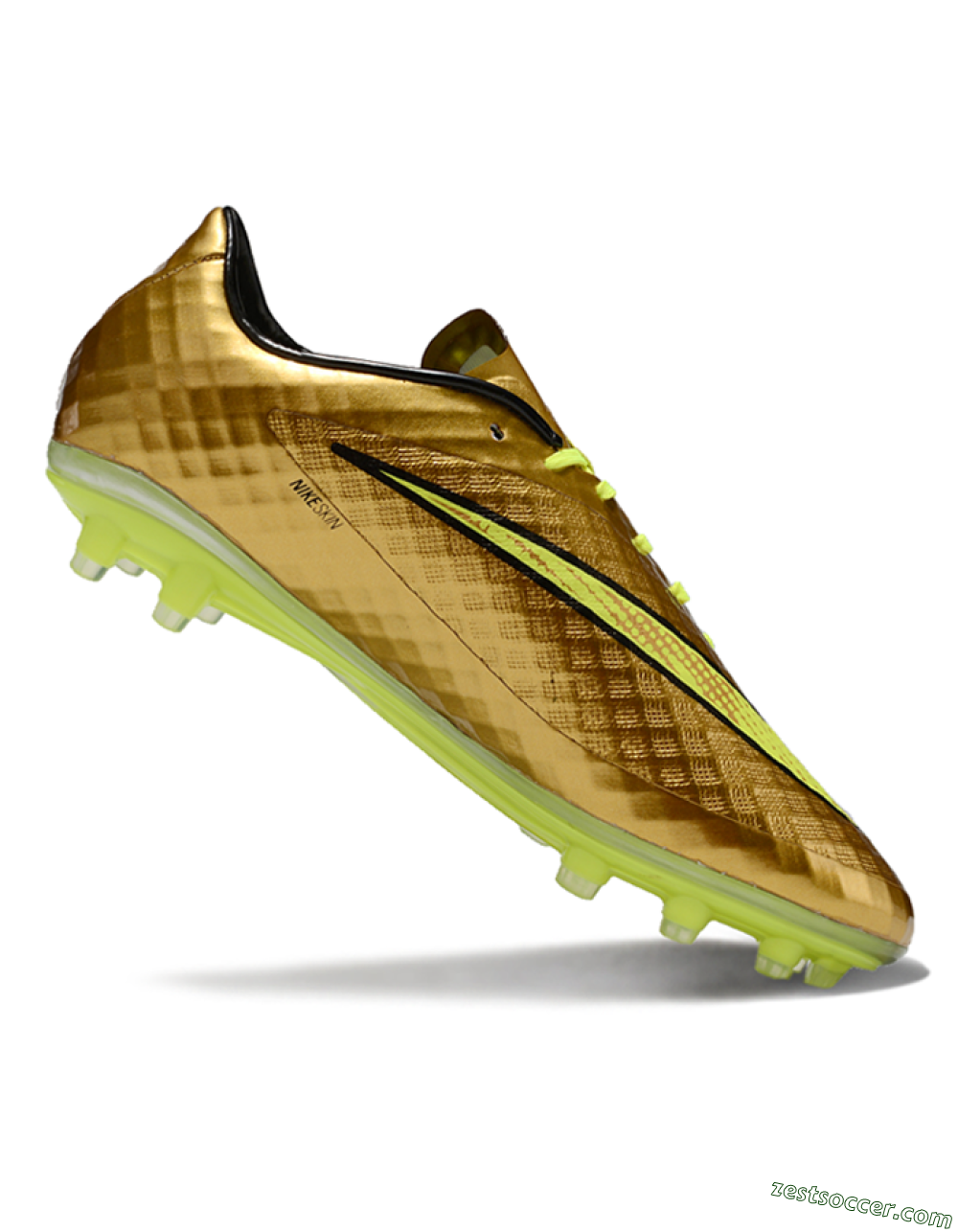 Nike Hypervenom Phantom FG Low-Tops Soccer Cleats - Gold/Yellow/Black 3