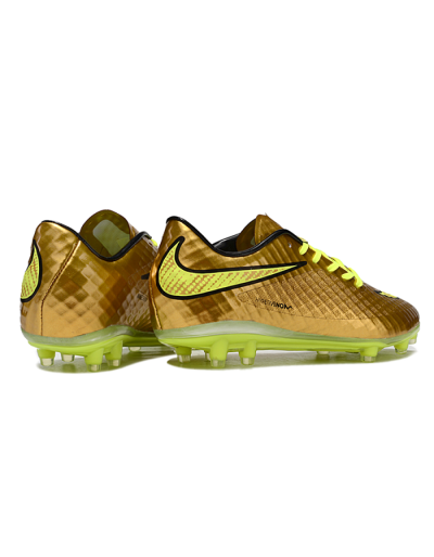 Nike Hypervenom Phantom FG Low-Tops Soccer Cleats - Gold/Yellow/Black
