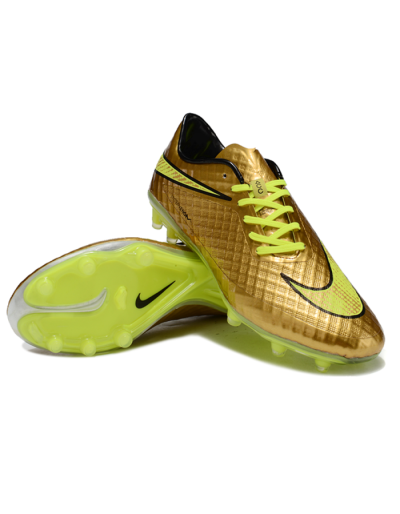 Nike Hypervenom Phantom FG Low-Tops Soccer Cleats - Gold/Yellow/Black