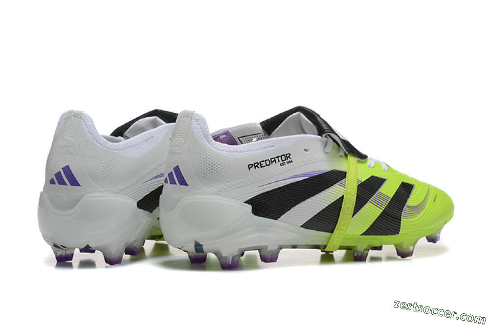 Adidas Predator 25 Elite Foldover Tongue FG Low-Tops Soccer Cleats - Yellow/Black 9