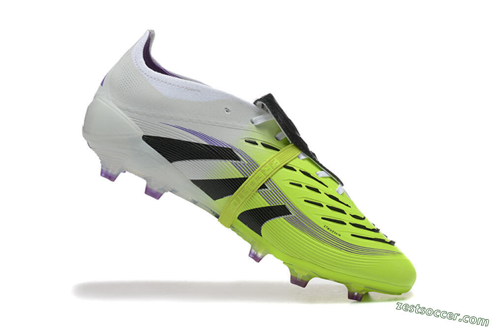 Adidas Predator 25 Elite Foldover Tongue FG Low-Tops Soccer Cleats - Yellow/Black 7