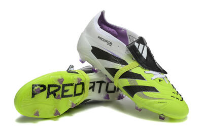 Adidas Predator 25 Elite Foldover Tongue FG Low-Tops Soccer Cleats - Yellow/Black