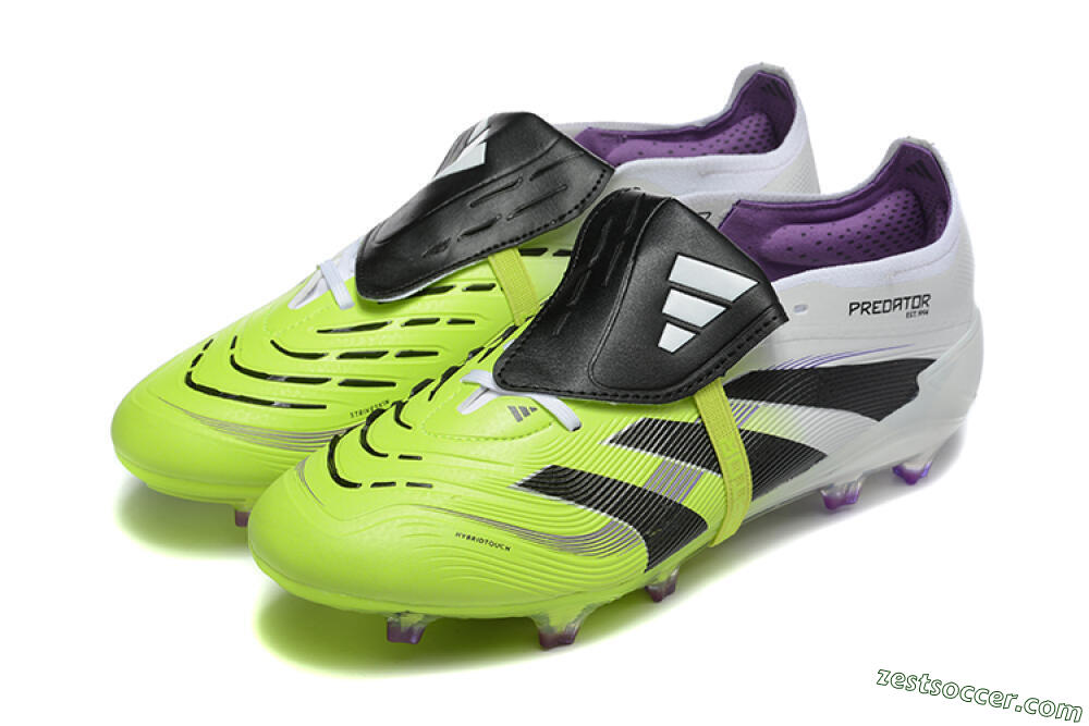 Adidas Predator 25 Elite Foldover Tongue FG Low-Tops Soccer Cleats - Yellow/Black 5