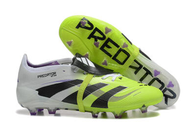 Adidas Predator 25 Elite Foldover Tongue FG Low-Tops Soccer Cleats - Yellow/Black