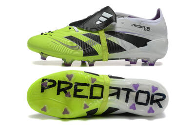 Adidas Predator 25 Elite Foldover Tongue FG Low-Tops Soccer Cleats - Yellow/Black