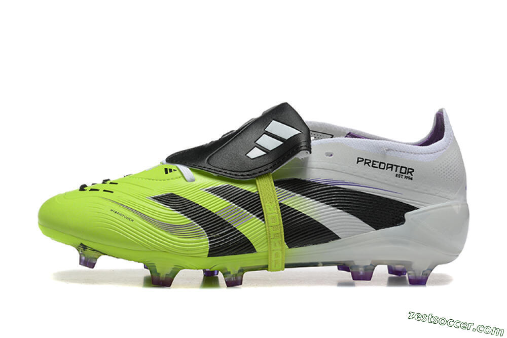 Adidas Predator 25 Elite Foldover Tongue FG Low-Tops Soccer Cleats - Yellow/Black 2