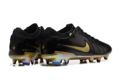 Nike Tiempo Legend 10 Elite FG Low-Tops Soccer Cleats - Black/Gold