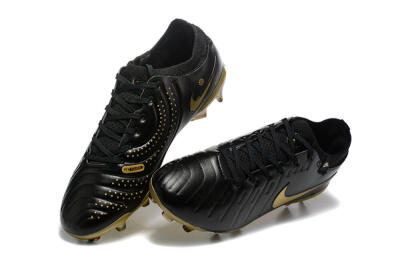 Nike Tiempo Legend 10 Elite FG Low-Tops Soccer Cleats - Black/Gold
