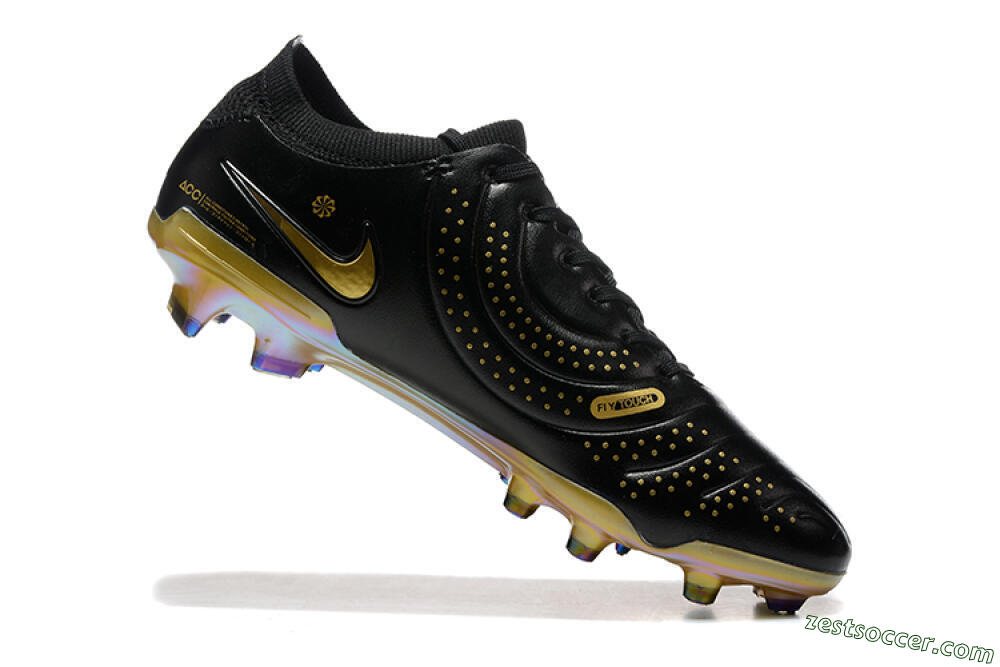 Nike Tiempo Legend 10 Elite FG Low-Tops Soccer Cleats - Black/Gold 7