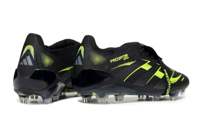 Adidas Predator 25 Elite Foldover Tongue FG Low-Tops Soccer Cleats - Black/Yellow