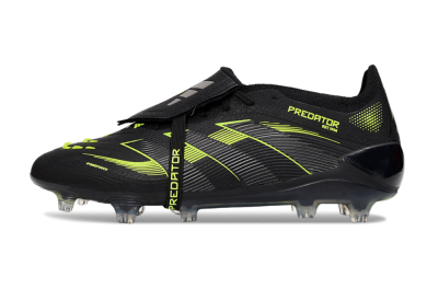 Adidas Predator 25 Elite Foldover Tongue FG Low-Tops Soccer Cleats - Black/Yellow