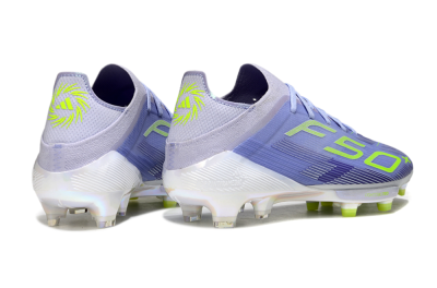 Adidas F50+ Elite Lightstrike Pro FG Low-Tops Soccer Cleats - Blue/Yellow
