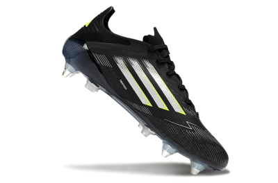 Adidas F50 Elite SG Low-Tops Soccer Cleats - Black/Silver/Yellow