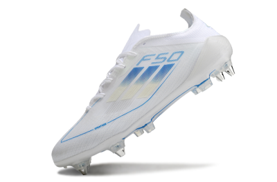 Adidas F50 Elite SG Low-Tops Soccer Cleats - White/Blue