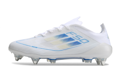 Adidas F50 Elite SG Low-Tops Soccer Cleats - White/Blue