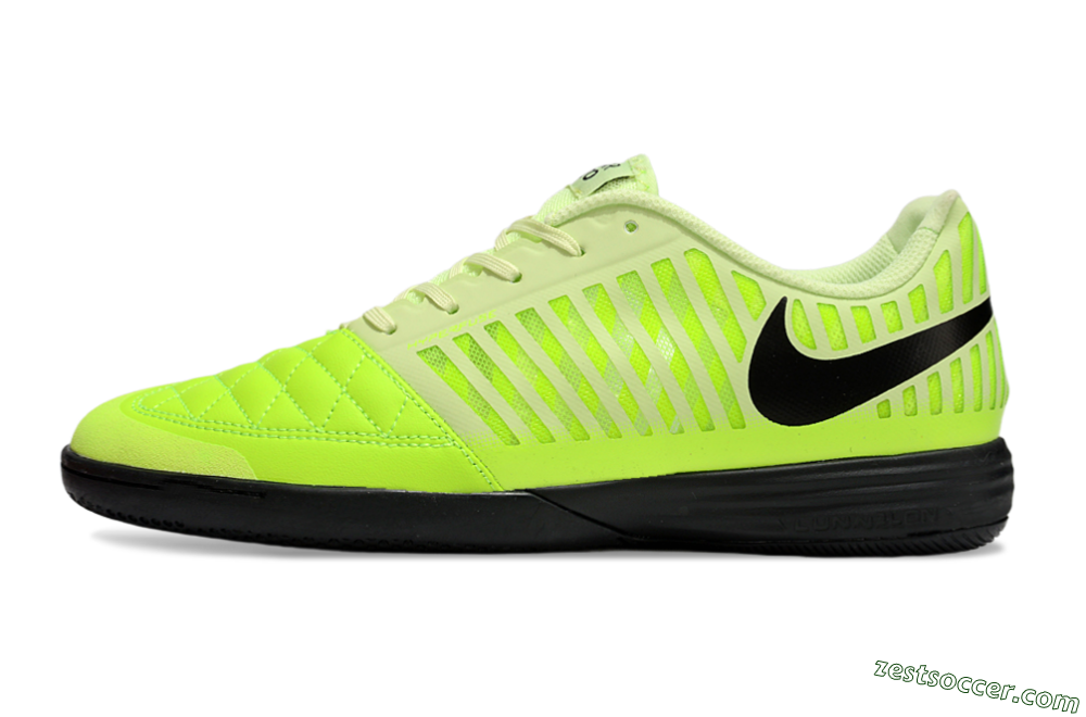 Nike Lunar Gato 2 IC Low-Tops Soccer Shoes - Yellow/Black 2