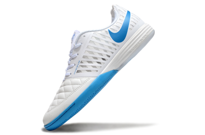 Nike Lunar Gato 2 IC Low-Tops Soccer Shoes - White/Blue