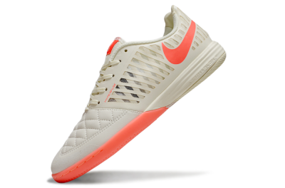 Nike Lunar Gato 2 IC Low-Tops Soccer Shoes - Beige/Red