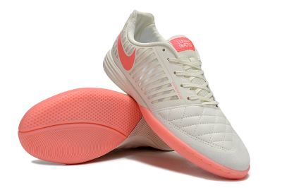 Nike Lunar Gato 2 IC Low-Tops Soccer Shoes - Beige/Red