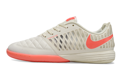 Nike Lunar Gato 2 IC Low-Tops Soccer Shoes - Beige/Red
