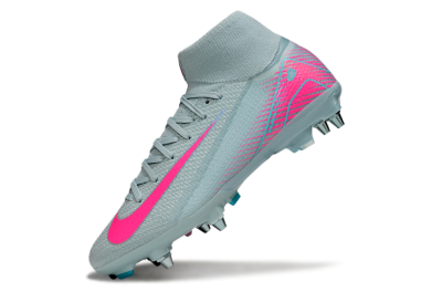 Nike Air Zoom Mercurial Superfly 10 Elite SG High-Tops Soccer Cleats - Jade/Pink