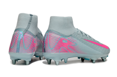Nike Air Zoom Mercurial Superfly 10 Elite SG High-Tops Soccer Cleats - Jade/Pink