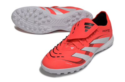 Adidas Predator Elite Foldover Tongue TF Low-Tops Soccer Shoes - Red/White/Black
