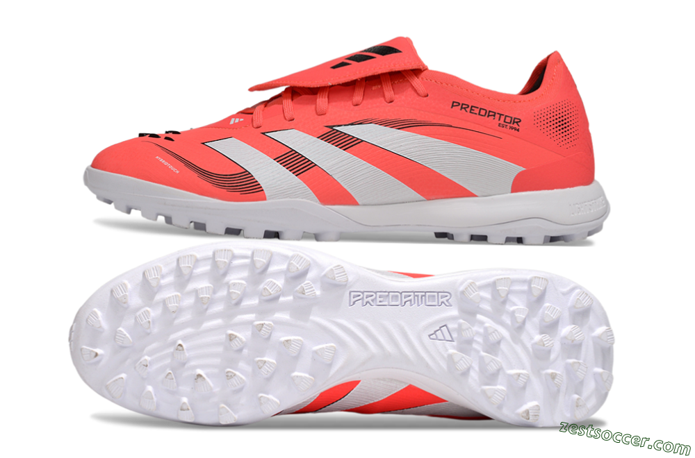 Adidas Predator Elite Foldover Tongue TF Low-Tops Soccer Shoes - Red/White/Black 1