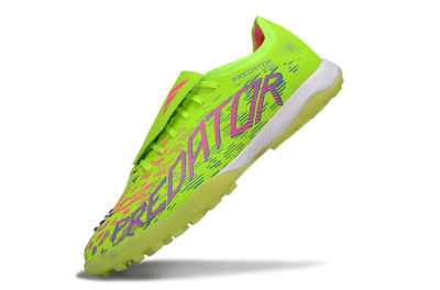 Adidas Predator Elite Foldover Tongue TF Low-Tops Soccer Shoes - Yellow/Pink/White