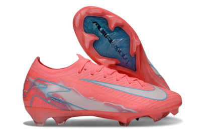 Nike Air Zoom Mercurial Vapor 16 Elite FG Low-Tops Soccer Cleats - Red/Jade/Grey