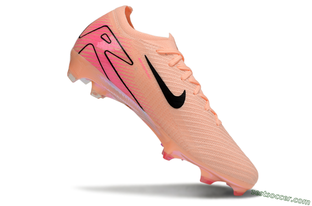 Nike Air Zoom Mercurial Vapor 16 Elite FG Low-Tops Soccer Cleats - Pink/Black/Gold 4