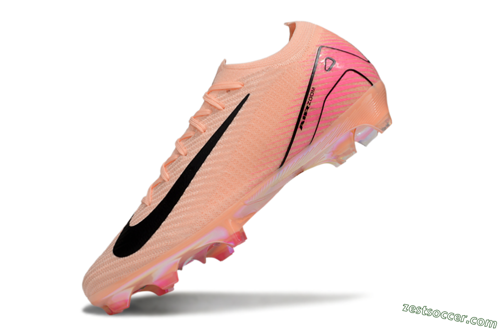 Nike Air Zoom Mercurial Vapor 16 Elite FG Low-Tops Soccer Cleats - Pink/Black/Gold 5