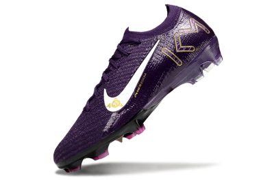 Nike Air Zoom Mercurial Vapor 16 Elite FG Low-Tops Soccer Cleats - Purple/White/Gold