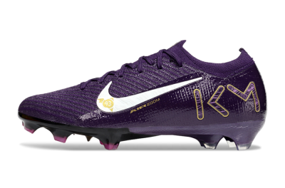 Nike Air Zoom Mercurial Vapor 16 Elite FG Low-Tops Soccer Cleats - Purple/White/Gold