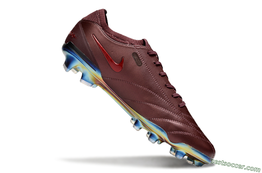Nike Tiempo Legend 10 Elite FG Low-Tops Soccer Cleats - Red/Gold 4